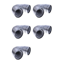 5pc 4 Inch 100mm Ventilation Pipe PVC Aluminum Tube Air Ventilation Pipe Hose Flexible Exhaust Duct 1.5M Air System Vent