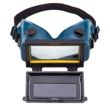 3X Auto Darkening Welding Eyes Goggles Glasses Helmet Mask Eyeshade Patch Eyes Workplace Goggles (Dark Green)
