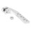 2X Metal 4-Hole Transmitter Neck Strap Balancer Adjuster for Futaba X9D RC Remote Control,Silver Horizontal 3