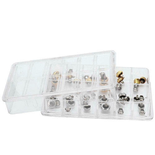 96PCS Watch Crowns Watch Waterproof Replacement Assorted Repair Tools with Box 2