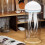 Rotating Jellyfish Night Light Sleeping Light Voice Control Atmosphere Light Decorative Type-C Charging for Desktop,A 4