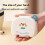 2pcs Round Portable Plastic Medicine Box Cute Cartoon Sealed Moisture-Proof Multi-Compartment Storage 6