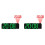 2X 180 Rotation Projection Alarm Clock 12/24H LED Digital Clock USB Charge Ceiling Projector Alarm Clock (Green) 1
