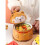 Large Ceramic Noodle Bowl with Lid - Easy Clean, High Capacity, Ideal for Dormitory Use, Includes Handle B 3