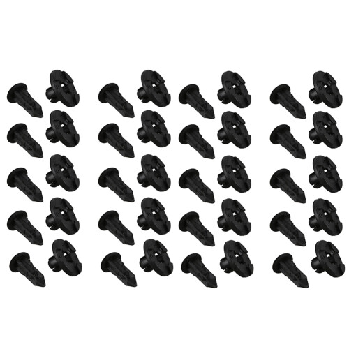20 x Plastic Fastener Clip 8mm for