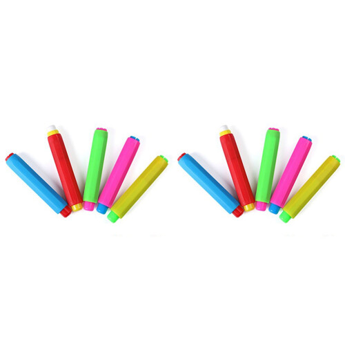 10X Chalk Holder Case Cover for Plastic School Adjustable Replacement Chalk Cover Color Random