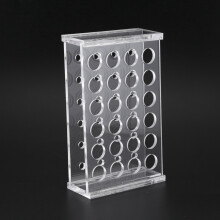2pcs 1.5Ml Centrifuge Tubes 11mm Dia Test Tube Plastic Rack Stand 24 Holes