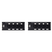 2X Estensione Cavo Audio/DMX su Rete A 4 Canali, Estensione Segnale Audio XLR A 3 Pin e Rete DMX512 Femmina