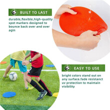 36Pcs Colored Spot Non-Slip Agility Markers Flat Cones Dots for Football Basketball Training Dance Practice
