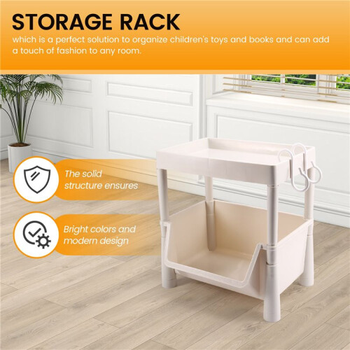 Bookshelf Shelf Children'S Toy Storage Rack Multi-Layer Household Shelf,Storage 1