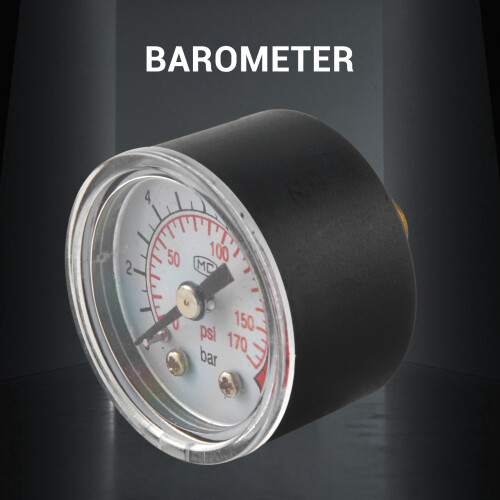 0-12BAR 0-170PSI 10Mm Draad Gas Luchtpomp Manometer Compressor Manometer 2