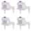 4X Water Tank Panel Airbag- Dual Flush Pneumatic Button  for Hidden Tanks, POM Material, Easy Installation 1