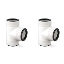 2X Hose Adapter Replacement for  &  Pool Split Hose Tee T-Joint Union with 3 L Rings Connector, Connects