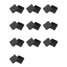 80Mm X 80Mm Vierkantplastikkappen Rohrrohreinsätze Endstopfen 20 Stück