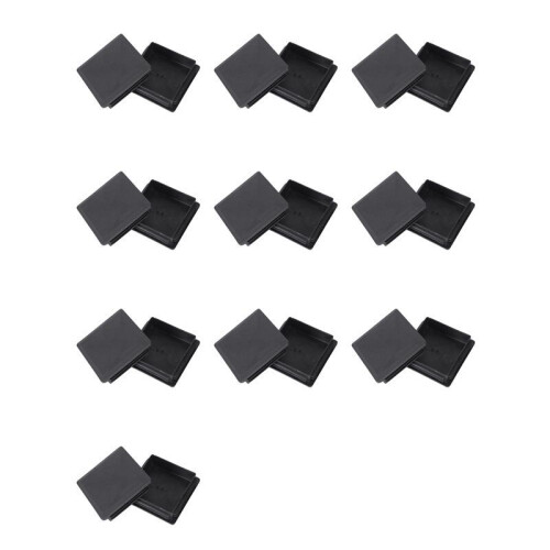80mm X 80mm Square Plastic Caps Pipe Tube Inserts End Plug 20 Pieces