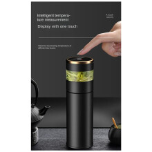 2X Tea Infuser Vacuum Flask Temperature LED Display 450Ml Insulated Cup Stainless Steel Bottle Travel Coffee Mug