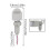 3X LED Light Motion Sensor  PIR Infrared Detector Automatic Movement Detector Auto  Off Outdoor,  12V White 8