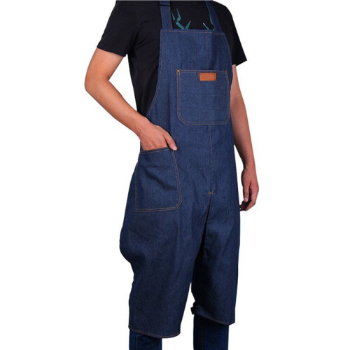 3X Adjustable Split Leg Pottery Apron with Pocket DIY Ceramic Sculpture Mud-Retaining Overalls 2