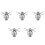 5X Blender Blade Replacement, 6-Blade Juicer Replacement Blade, Blender Replacement Parts for  Biolomix Blender 1