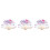3X Bamboo Flower Printed Japanese Style Foldable Hand Held Fan Gift Decor 1