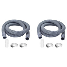 2X Afvoerslangverlenging voor Wasmachines,2M Afvoerslang Universele Wasmachineslang,Afvoerslang Vaatwasserverlenging