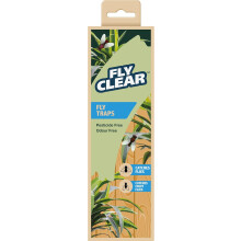 FlyClear Fly Traps 4-Pack - Pesticide Free Window Sticky Traps