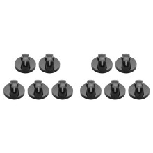 10X Plastic Kitchen Gas Stove Stove Oven Control Rotary Knob Black