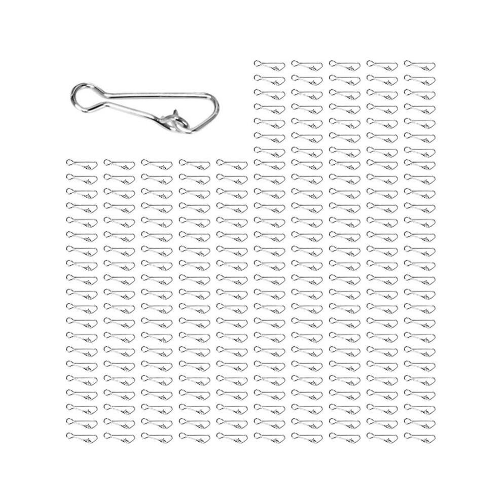 500Pcs Fishing Hooked Snap Fishing Swivel Snap Hook Connector Carp Fishing Tackle L-15Mm 6032218175762