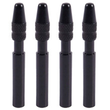 4 X Fahrrad 40Mm Presta Ventil Reifen Reifen Extender Verlängerungs Kappe Abdeckungs Adapter Schwarz