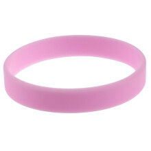 10X Brazalete de Puno Munequera Pulsera de Elasticidad de Moda de Goma de Silicona Rosa