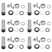 6pcs 92.5mm Stainless Steel Elbow Shank Beer Tap Draft Beer Faucet Accessories with Diameter 8mm for Beer Keg