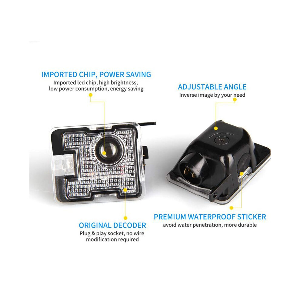 4Pcs Car Side Led Ing Sign Projection Lamp Rearview Mirror Ing Welcome For Focus St Light 6033189732671