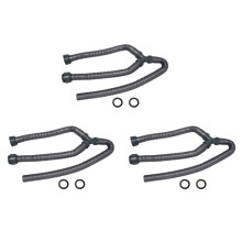3pcs 3.3Ft Washing Machine PVC Y Shaped Drain Discharge Hose Washer Pipe Connector