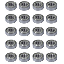 20 Pcs Single Shielded 608Z Miniature Deep   Bearings