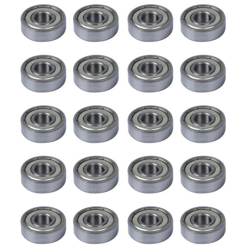 20 Pcs Single Shielded 608Z Miniature Deep   Bearings 1