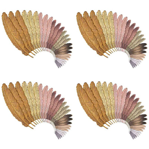108 Pieces of Metal Bookmarks Feather Bookmarks Feather Bookmarks for Students
