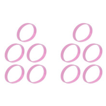 10X Fashion Silicone Rubber Elasticity Wristband Wrist Band Cuff Bracelet Bangle