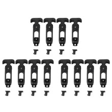 12Pcs T-Handle Rubber Flexible Draw Latches Fit for Toolbox /Cooler/ Cart/Farm Machinery T-Toolbox Lock
