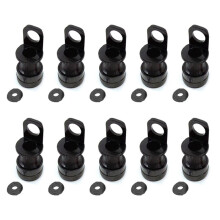 10X Suporte de Pedal de LiberaçãO RáPida de Bicicleta DobráVel para Fivela Mks Pedal Adaptador de FixaçãO de Montagem de Quadro PortáTil,