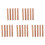 25PCS Pottery Tools Wood Hand Rollers for Clay Clay Stamp Clay Pattern Roller 1