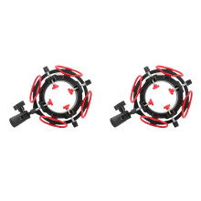 2X Support de Microphone Universel Réglable avec Support Anti-Choc pour Toutes les Tailles de Microphones de 18 mm à 57 mm