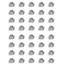 40Pack Transfer Bearing, Steel Swivel Caster Double Hole Screw Mount , Suitable for Roller Brackets