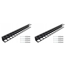 2X Heavy-Duty Wall-Mounted Tool Organizer - Metal Screwdriver Holder for Garage, Kitchen & Bathroom Storage