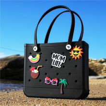 Bag Charms for BoggBag - 12pcs Universal Size Bag Charms - 6 Inch Beach Bag Bits Accessories Inserts Beach Casual
