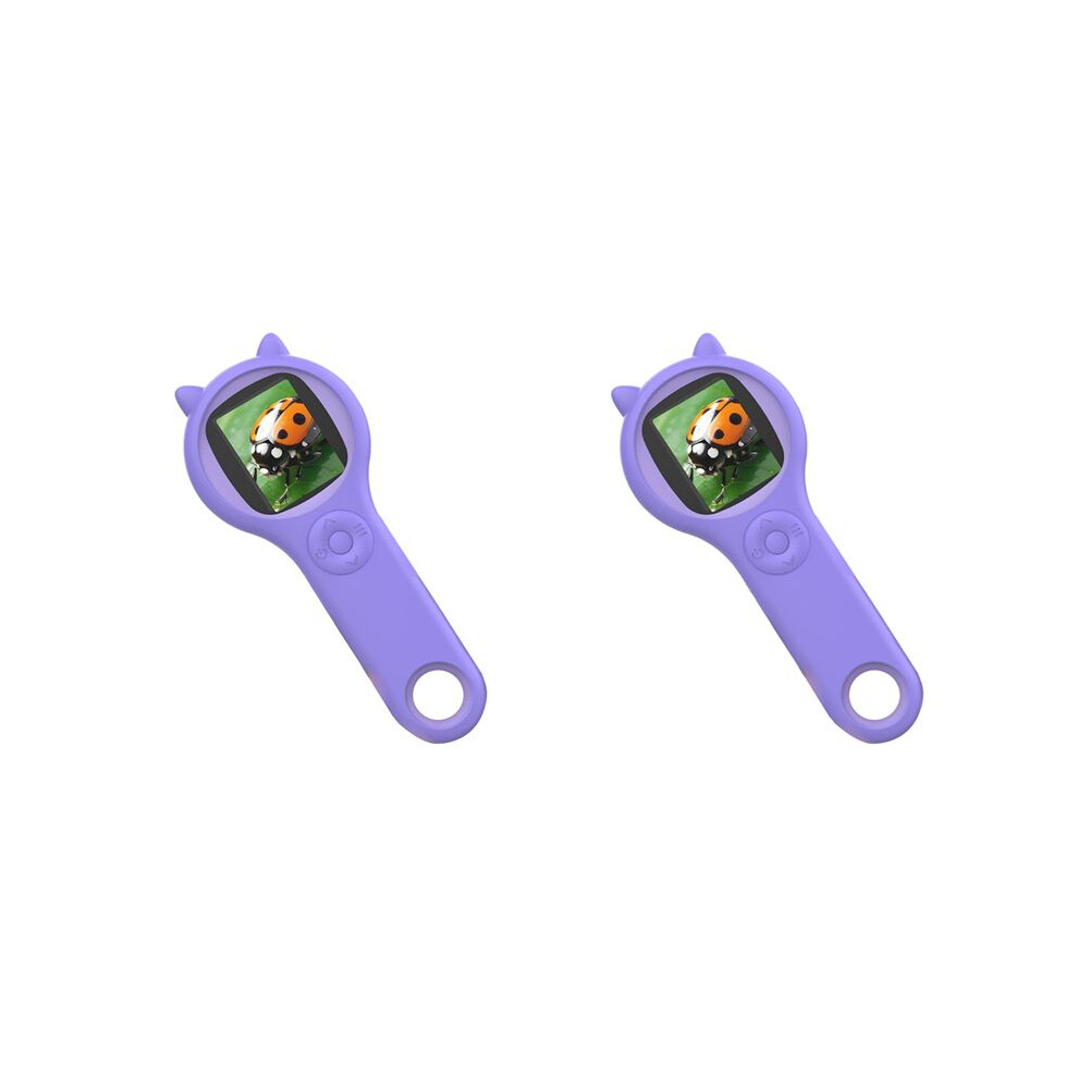 Brecantia 2X Microscope For Kids - Portable Handheld Magnifying Glass Digital Microscope For Kids Educational Science Toys