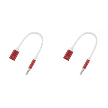 2X Audiokabel 3,5 mm Stecker auf Typ C Buchse, Analoger Audioanschluss, Kopfhörer-Audioadapter für MP3-Player, Laptop, Tablet A