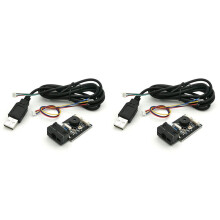 2X GM65 USB Wired Barcode Scanner 1D 2D Bar Code Reader QR Code Reader Module CMOS Buzzer for Reminding with Cable UART