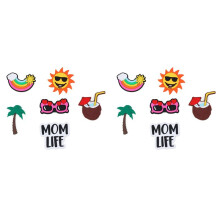 Bag Charms for BoggBag - 12pcs Universal Size Bag Charms - 6 Inch Beach Bag Bits Accessories Inserts Beach Casual