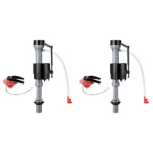 2X Toilet Float Replacement Kit, Universal Toilet Flusher Replacement Kit and 2 Inch Toilet Flapper Replacement 1set
