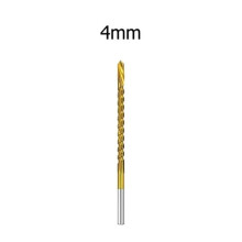 2pcs 4mm Titanium Coated Drill Bit Spiral Jagged Saw Drill Bit Composite Drill Bit Twist Drill Bit